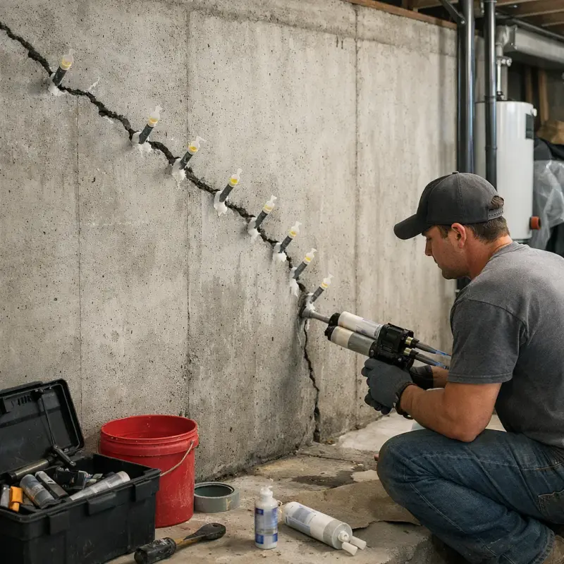 Basement Wall Crack Repair Smyrna